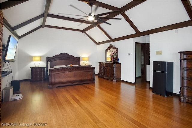3417 Royal Scots Way, Fort Smith, AR 72908 - bedroom with freestanding refrigerator and wood finished floors