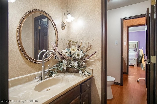 3417 Royal Scots Way, Fort Smith, AR 72908 - bathroom with wood finished floors and vanity