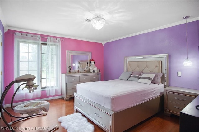3417 Royal Scots Way, Fort Smith, AR 72908 - bedroom with wood finished floors and crown molding