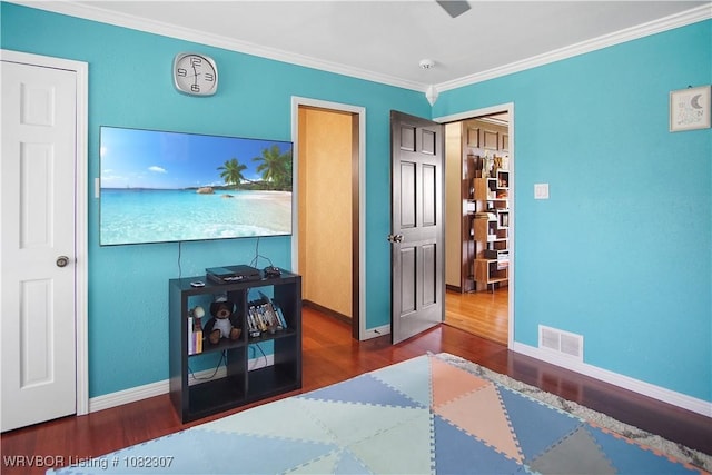 3417 Royal Scots Way, Fort Smith, AR 72908 - bedroom featuring wood finished floors and ornamental molding
