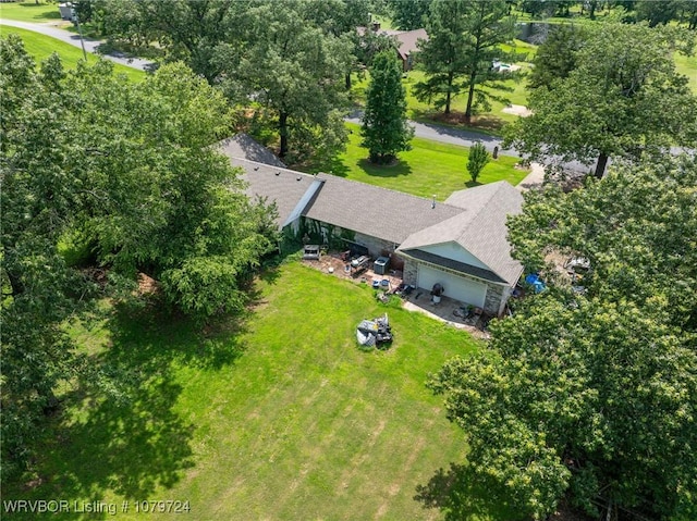 2702 Rambo Cir, Lavaca, AR 72941 - view from above of property with a tree filled landscape