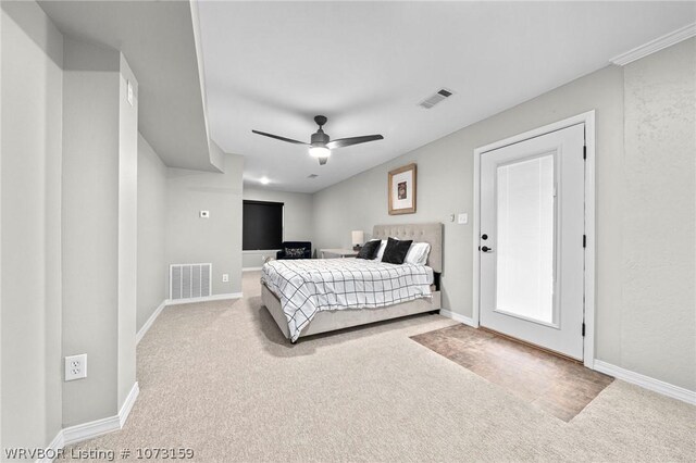 10101 Stephens Ct, Fort Smith, AR 72908 - carpeted bedroom with baseboards and ceiling fan