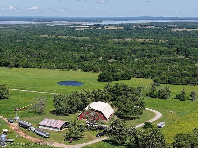 20309 E County Road 1110, Stigler, OK 74462 - aerial view of a forest