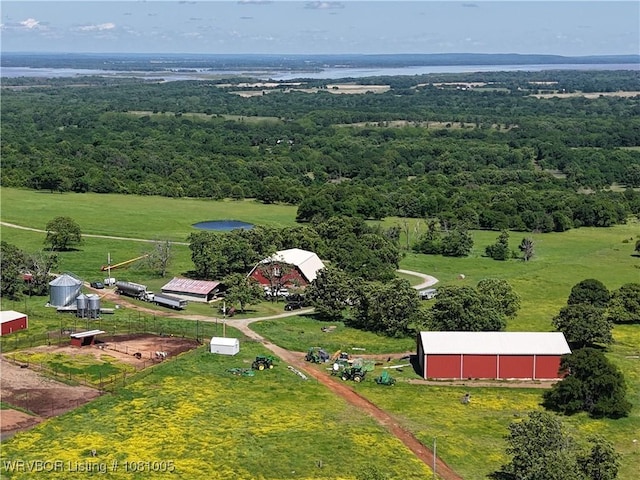 20309 E County Road 1110, Stigler, OK 74462 - aerial view of sparsely populated area with a forest