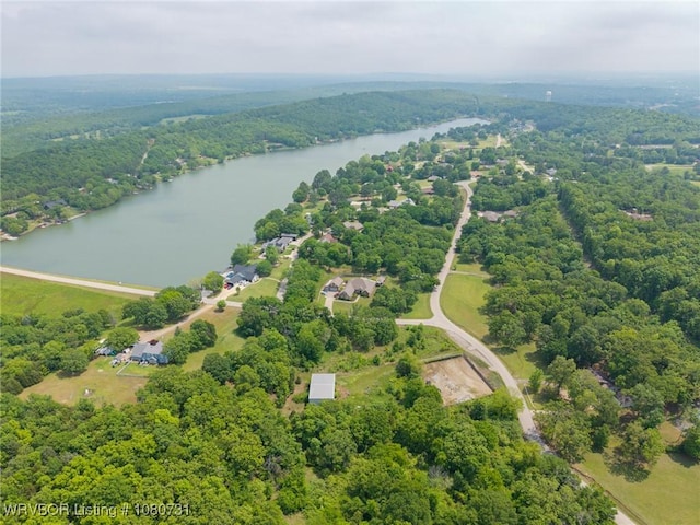 3009 Shadow Lake Dr, Greenwood, AR 72936 - aerial view featuring a water view and a view of trees
