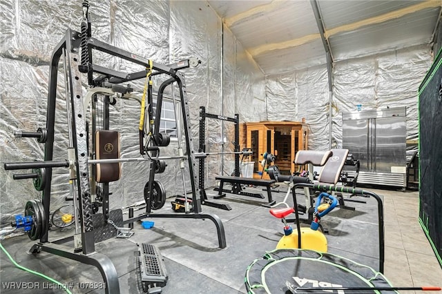 view of exercise room