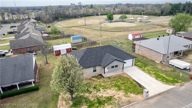 drone / aerial view