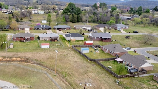 drone / aerial view featuring a residential view