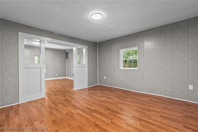 empty room featuring light hardwood / wood-style flooring