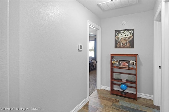 304 Rock Cir, Lavaca, AR 72941 - hallway featuring wood finished floors and baseboards