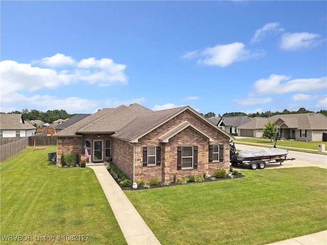 304 Rock Cir, Lavaca, AR 72941 - view of front of property with brick siding, a shingled roof, and a residential view