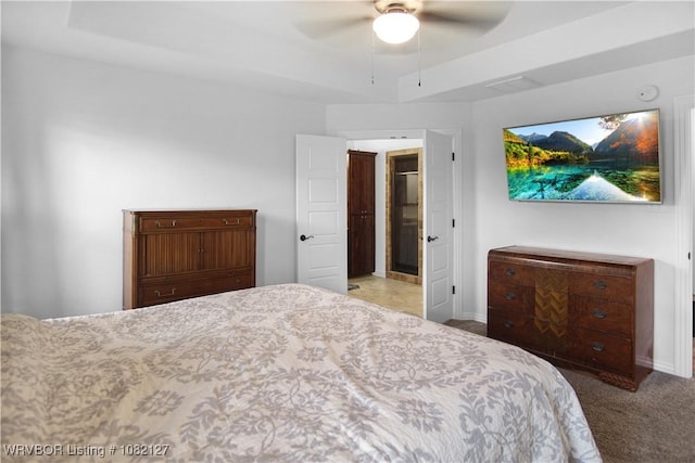 304 Rock Cir, Lavaca, AR 72941 - bedroom featuring carpet flooring and ceiling fan