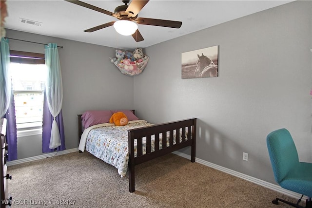 304 Rock Cir, Lavaca, AR 72941 - bedroom with carpet and a ceiling fan
