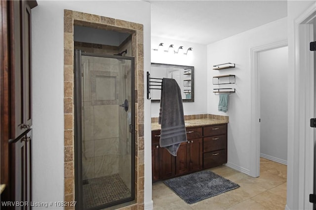 304 Rock Cir, Lavaca, AR 72941 - bathroom with vanity and a shower stall