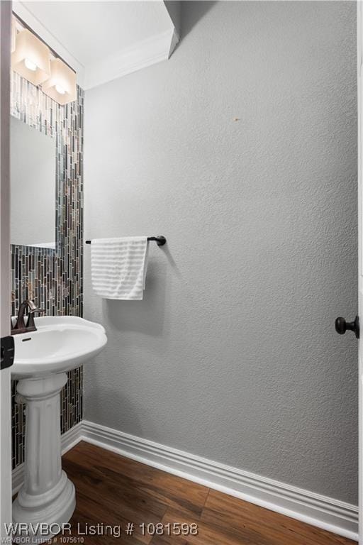 1635 Kings Way, Alma, AR 72921 - bathroom with baseboards and wood finished floors