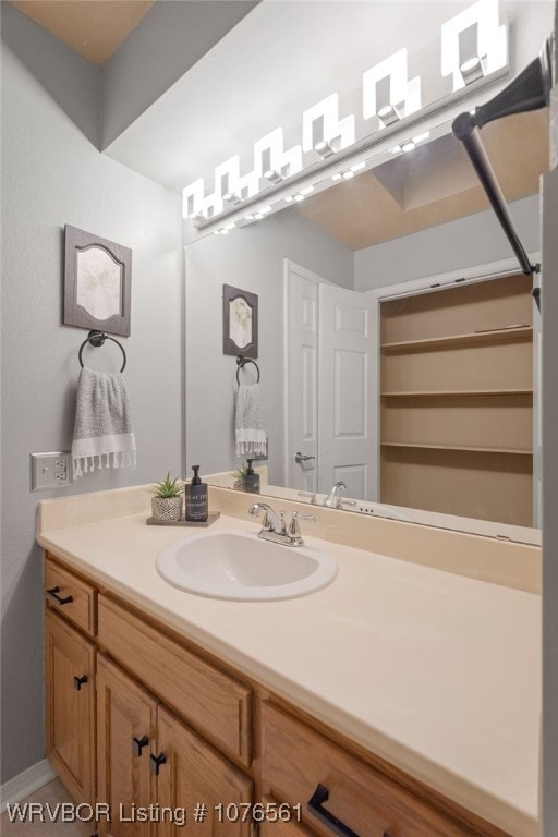 bathroom with vanity