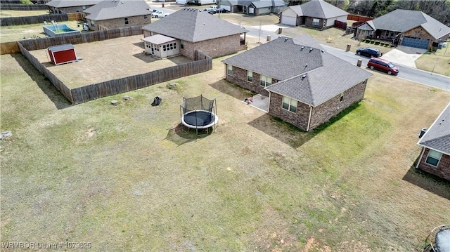 138 Stone Dr, Roland, OK 74954 - bird's eye view featuring a residential view