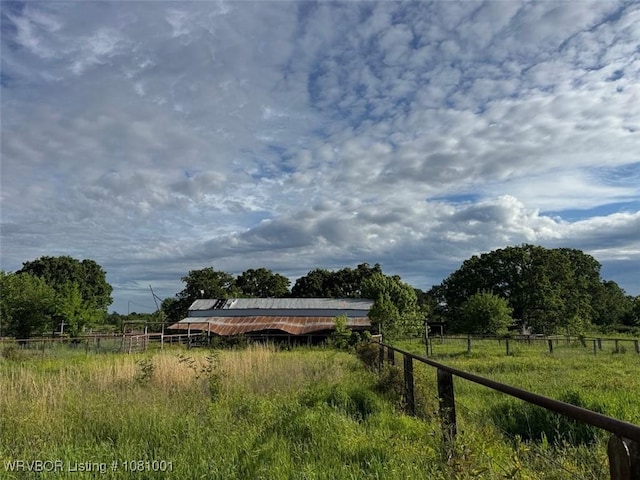 464085 E 1020th Rd, Sallisaw, OK 74955 - view of yard with fence and a view of rural / pastoral area