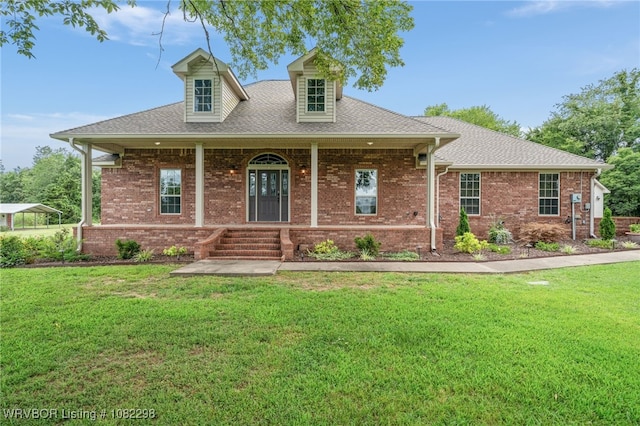 6721 Dean Rd, Alma, AR 72921 - view of front facade with a front lawn, a porch, and a shingled roof
