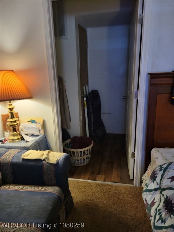 113614 S 4640th Rd, Gans, OK 74936 - bedroom featuring wood finished floors
