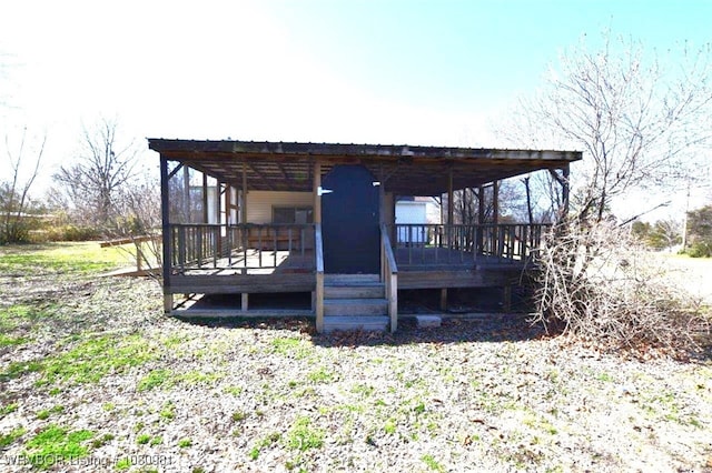 1221 S 3rd St, Stilwell, OK 74960 - view of wooden terrace