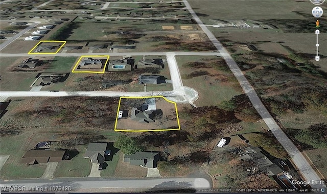 1111 Ridge Dr, Stilwell, OK 74960 - map / location with property boundaries highlighted