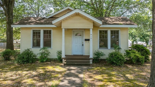 view of bungalow-style house