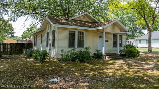 view of bungalow-style home