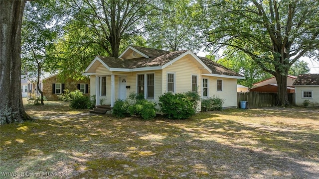 view of front of home