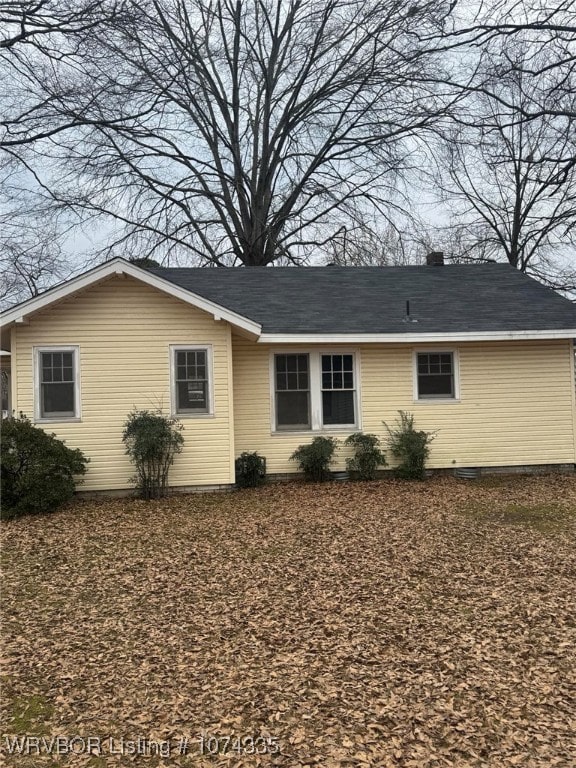 view of back of property