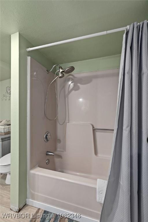 627 Parks Dr, Charleston, AR 72933 - bathroom with toilet and shower / bath combo