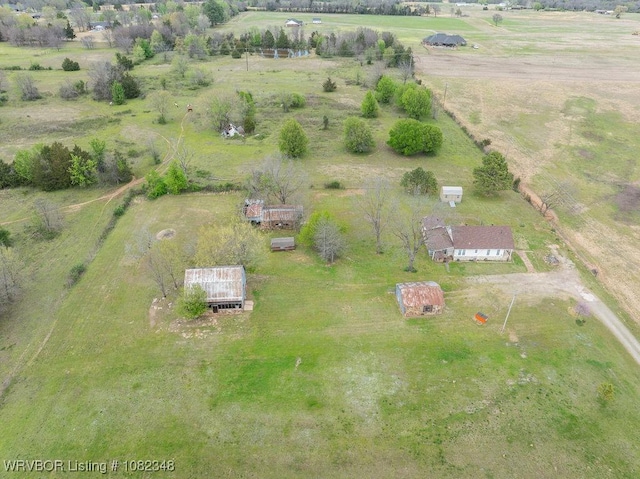 627 Parks Dr, Charleston, AR 72933 - aerial view of property's location with rural landscape