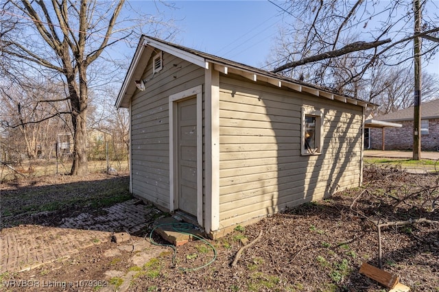 view of outdoor structure featuring an outdoor structure