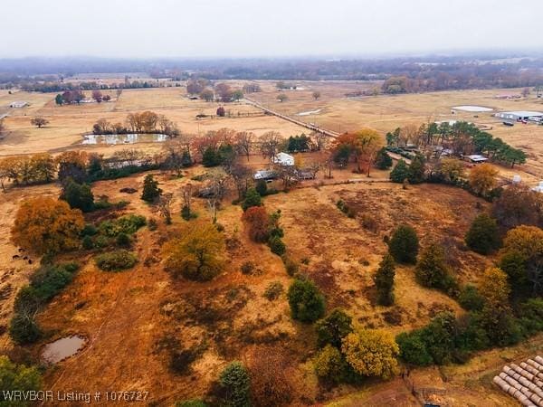 drone / aerial view featuring a rural view