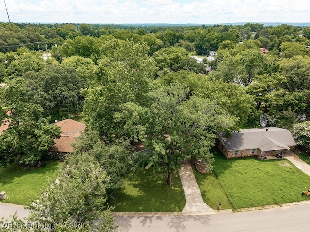 1008 Pattie Ln, Barling, AR 72923 - aerial view of a heavily wooded area