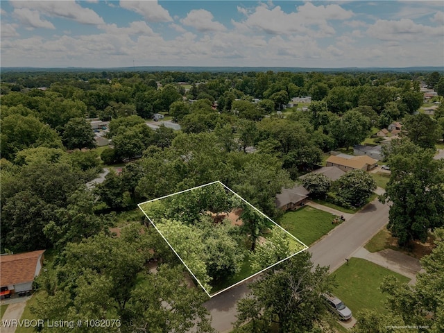 1008 Pattie Ln, Barling, AR 72923 - view of property location featuring property boundaries highlighted and a heavily wooded area