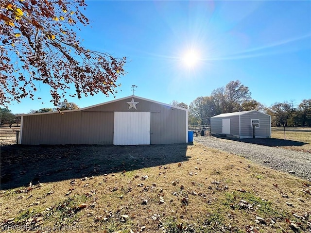 view of outbuilding