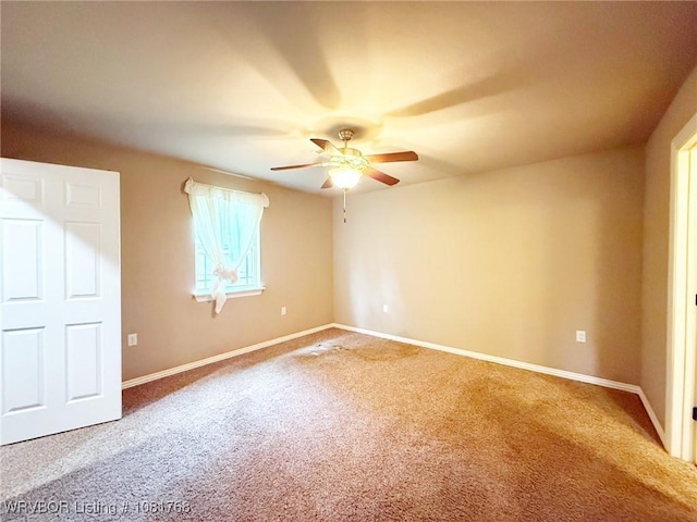 900 S Mattox Ln, Sallisaw, OK 74955 - unfurnished bedroom featuring carpet flooring and ceiling fan