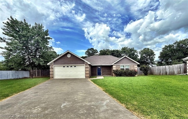 900 S Mattox Ln, Sallisaw, OK 74955 - ranch-style house with asphalt driveway, a garage, and brick siding