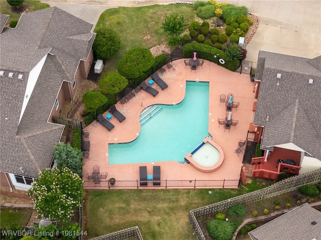 38 Jeffrey Way, Fort Smith, AR 72903 - bird's eye view of a pool area