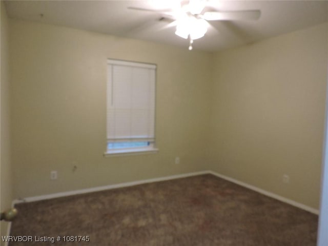 2211 Breckenridge Ter, Greenwood, AR 72936 - carpeted spare room featuring a ceiling fan and baseboards