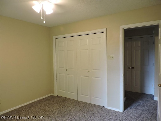 2211 Breckenridge Ter, Greenwood, AR 72936 - unfurnished bedroom with dark colored carpet and a closet