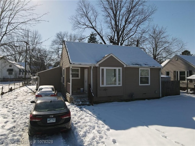 view of bungalow-style house