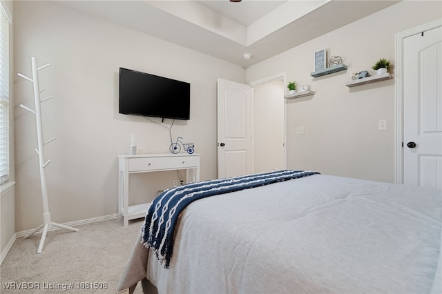 106 Stone Dr, Roland, OK 74954 - bedroom featuring light carpet and baseboards