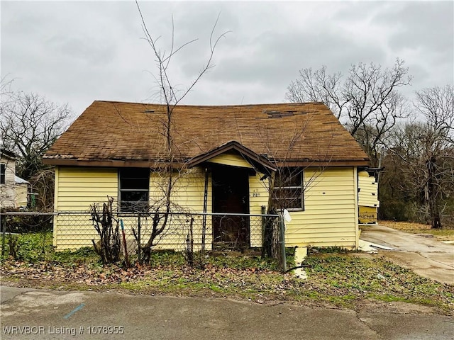 view of bungalow-style house