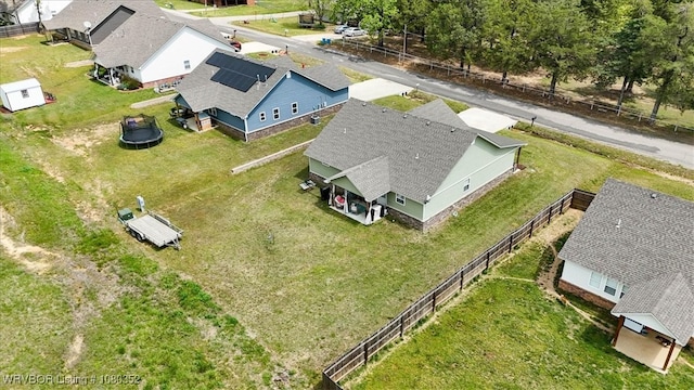 drone / aerial view with a residential view