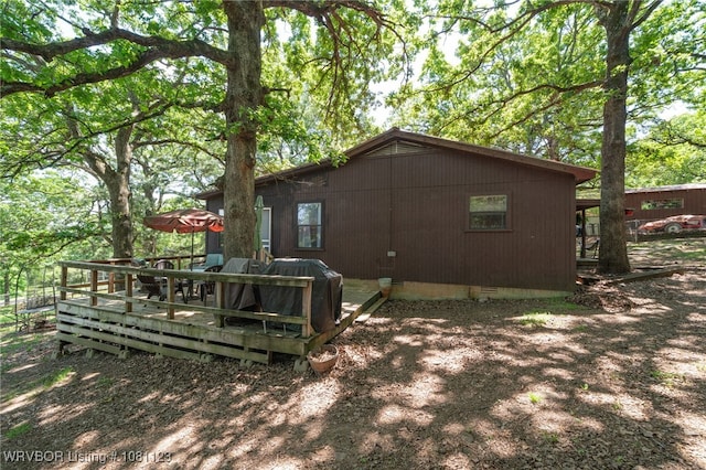 175 Sulphur City Rd, Fayetteville, AR 72701 - back of house with crawl space and a deck