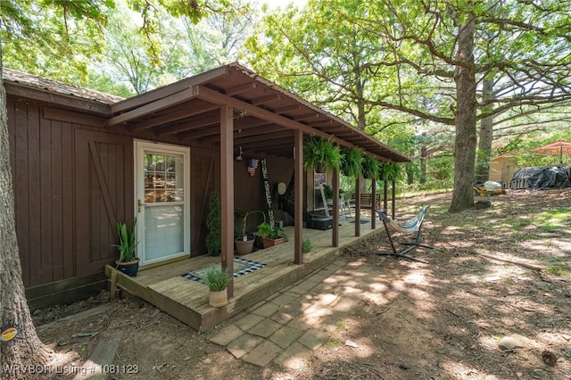 175 Sulphur City Rd, Fayetteville, AR 72701 - view of patio with an outbuilding
