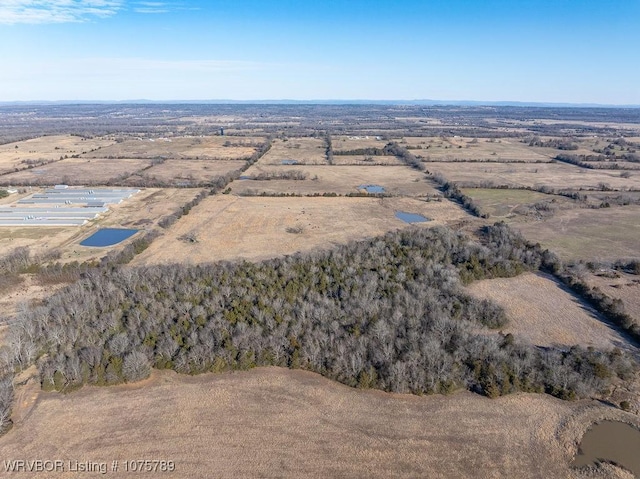 bird's eye view featuring a rural view