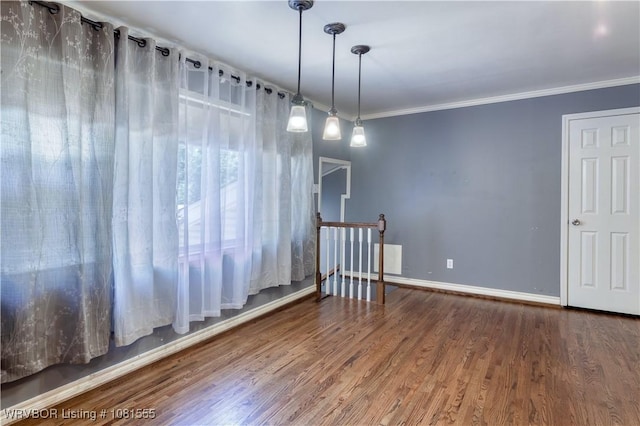 70 Haven Dr, Fort Smith, AR 72901 - spare room featuring wood finished floors, baseboards, and ornamental molding